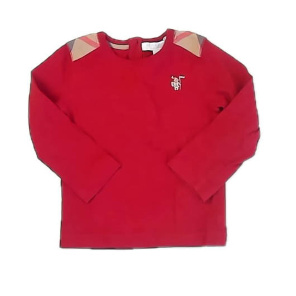 Burberry Boys Red Long Sleeve Shirt size: 18 Months